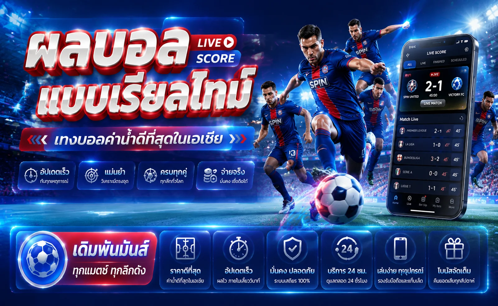 หน้าแทงบอลออนไลน์บน LUCABETKING แสดงราคาน้ำและผลบอลสด