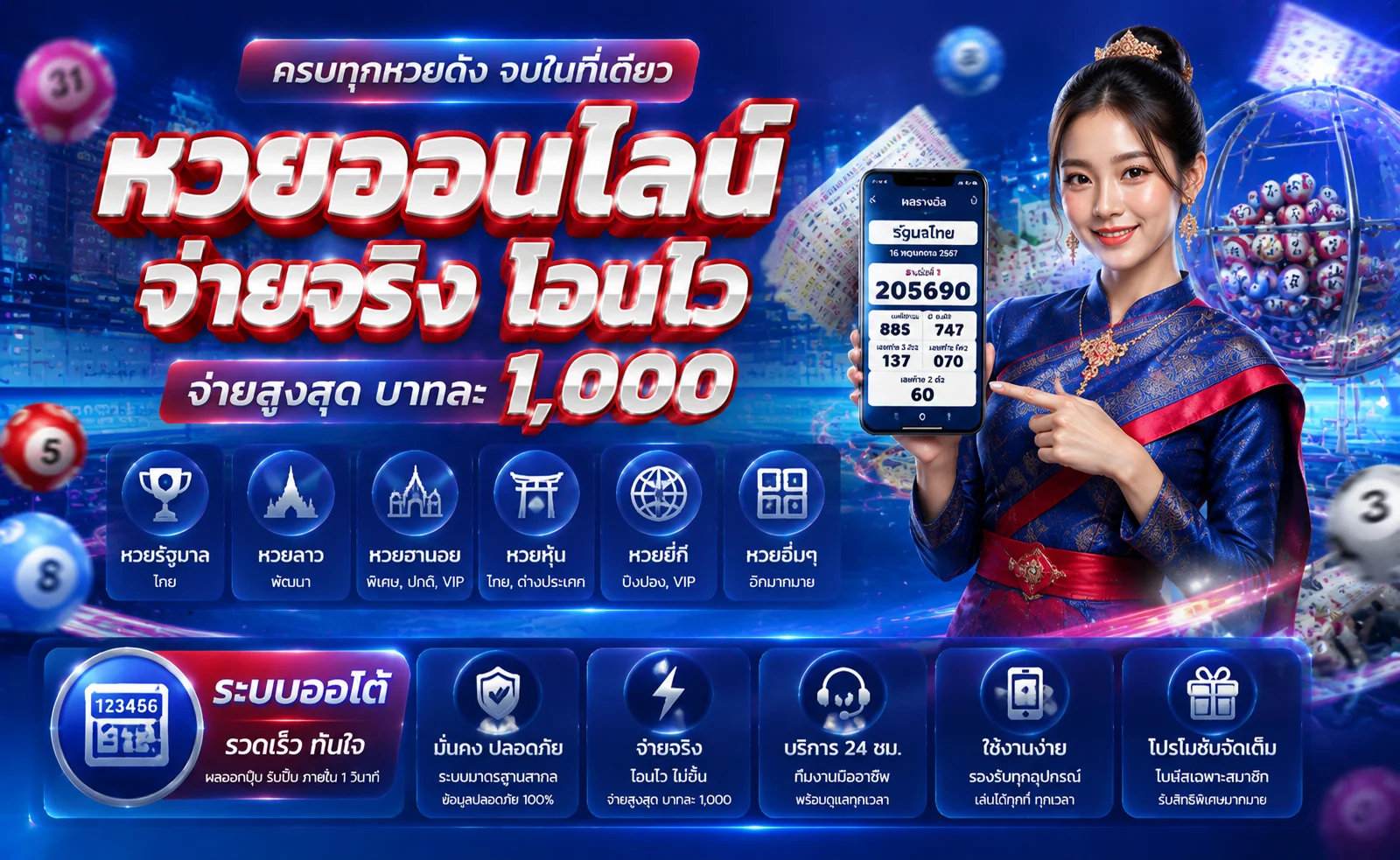 หน้าแทงหวยออนไลน์และผลหวยเรียลไทม์บน LUCABETKING